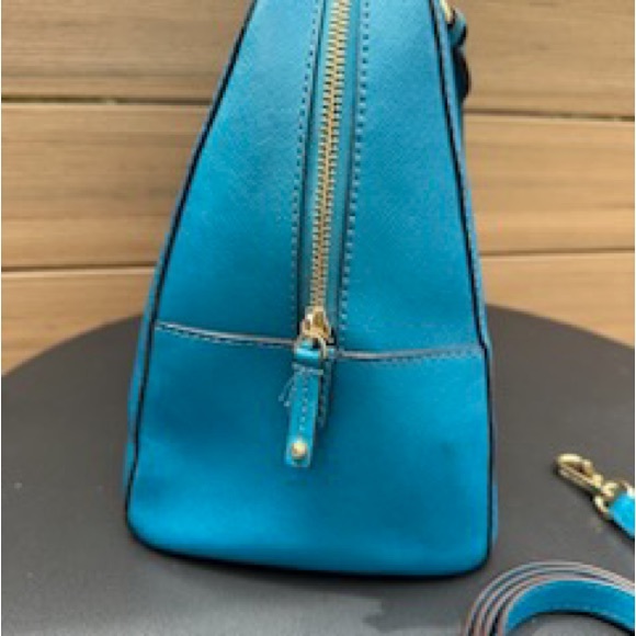 Michael Kors TURQUOISE leather satchel - Picture 4 of 9
